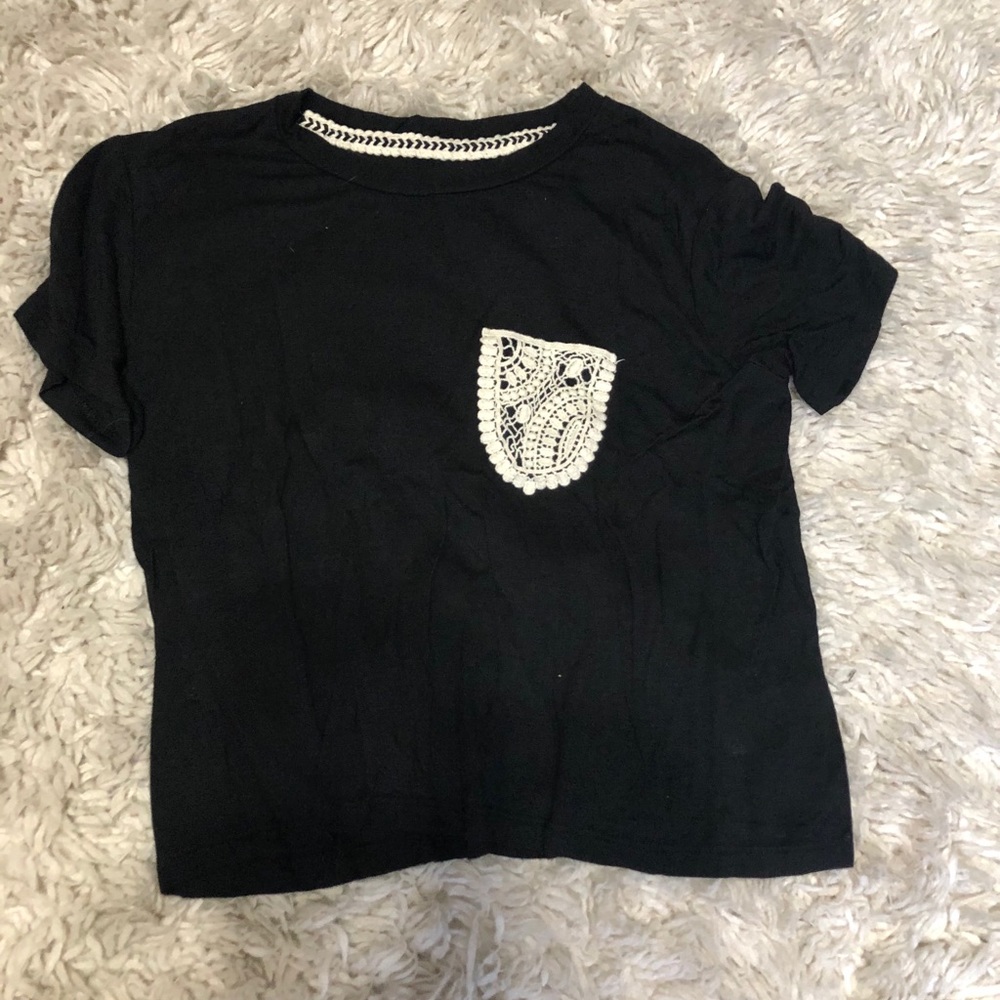 Black crop top